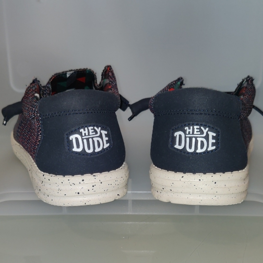 Hey Dude Men's Sneakers - Black and Red - Picture 6 of 10